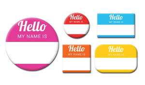 Custom Name Badge Buttons Canada