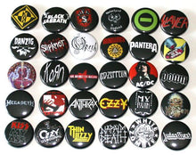 1" Band and Festival Pinback Buttons