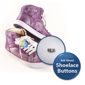 Shoelace Button for 1 1/4 inch buttons