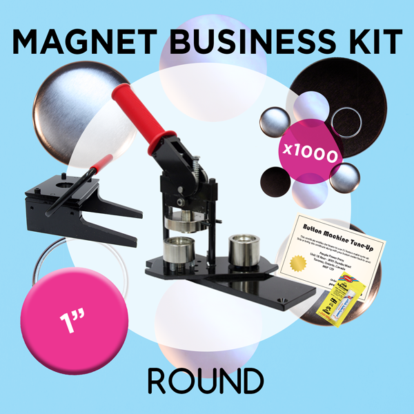 1 Standard Round Magnet Button Business Kit – Custom Buttons Ottawa -  Napnee